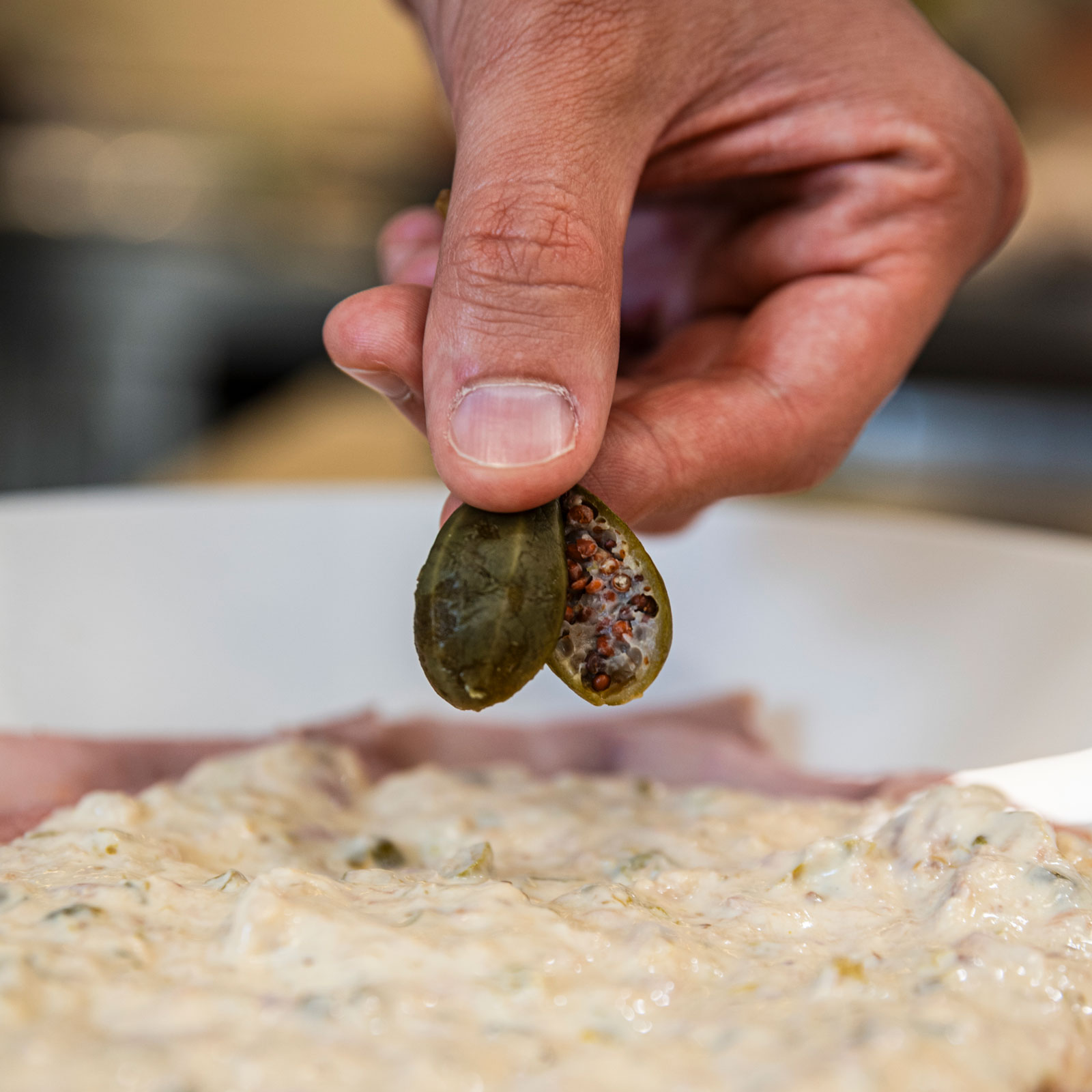 Immagine che mostra un piatto servito al Club House Restaurant di Villa Sant'Uberto